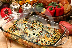 Spinach Feta Strata photo