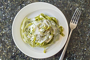 Spinach Fetuccine Alfredo