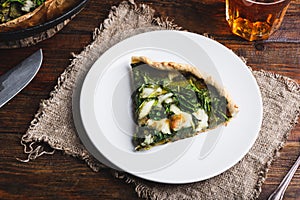 Spinach Galette Pie with Parmesan and Chives