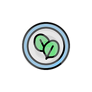 Spinach icon. Simple color with outline vector elements of vegetarian food icons for ui and ux, website or mobile application