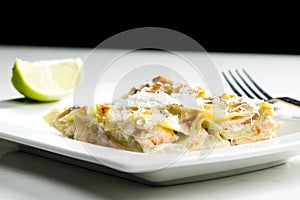 spinach lasagne with salmon