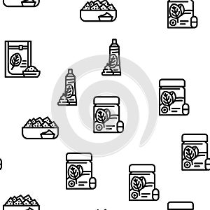 spinach leaf salad green food vector seamless pattern