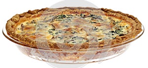 Spinach, Mushroom and Shallot Quiche