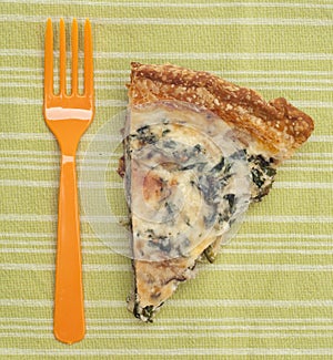 Spinach, Mushroom and Shallot Quiche