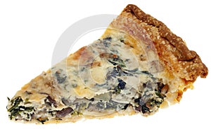 Spinach, Mushroom and Shallot Quiche