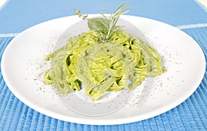 Spinach pasta