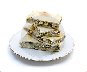 Spinach pie with feta cheese