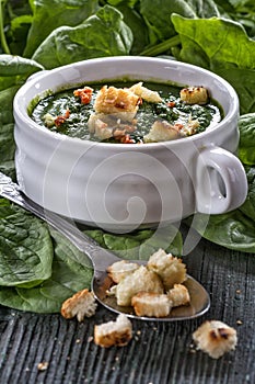 Spinach potage