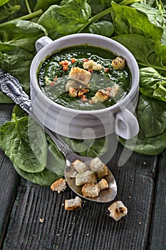 Spinach potage