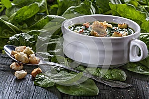 Spinach potage
