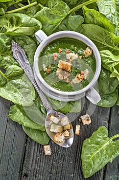 Spinach potage