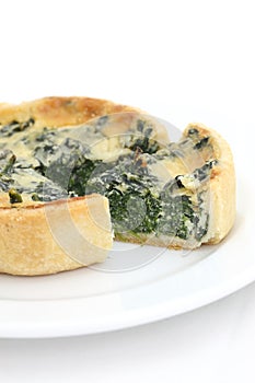 Spinach quiche pie