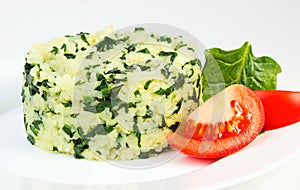 Spinach rice