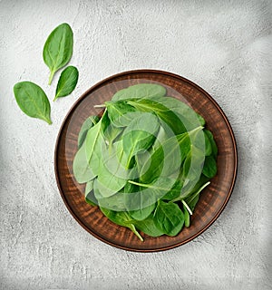 Spinaci insalata piatto 