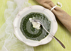 Spinach soup