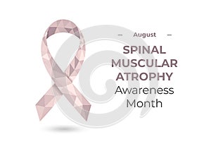 Spinal muscular atrophy awareness month ribbon web