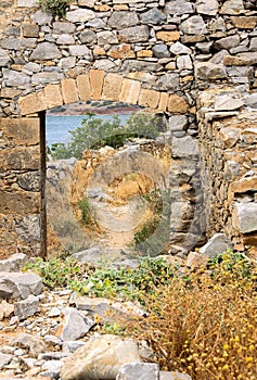 Spinalonga on Crete Island, Greece