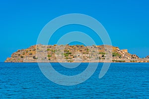 Spinalonga Fortress at Greek island Crete