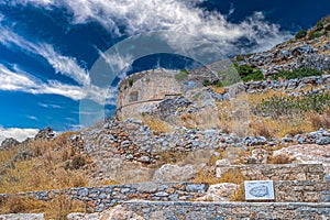 Spinalonga fortress, Gulf of Elounda, Crete island, Greece