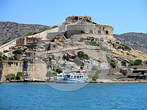 Spinalonga on the island of Crete, Greece