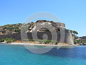 Spinalonga on the island of Crete, Greece