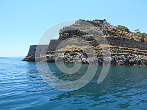 Spinalonga on the island of Crete, Greece