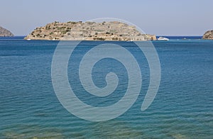 Spinalonga island in Crete near Elounda. Greece