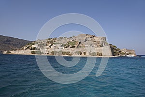 Spinalonga island in Crete near Elounda. Greece