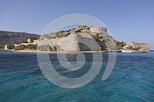 Spinalonga island in Crete near Elounda. Greece