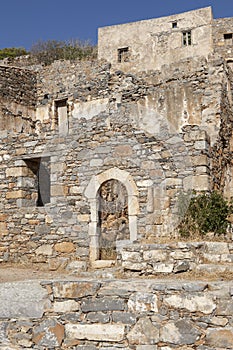 Spinalonga ruins in Crete near Elounda. Greece