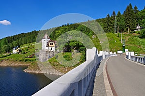 Spindleruv Mly in Giant Mountains, artificial lake photo