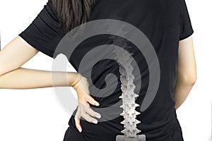 Spine bones injury