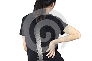 Spine bones injury