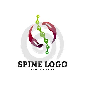 Spine Care logo design concept vector. Chiropractic logo template. Medical Spine Logo vector