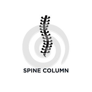 Spine column icon. Simple element illustration. Spine column con