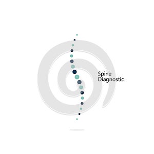 Spine diagnostic. Vector Icon