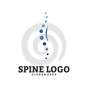 Spine logo design concept . Chiropractic logo template. Medical Spine Logo 