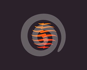 Spine vector logo design. Medical diagnostic modern logotype.