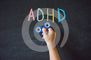 Spinner helps with ADHD syndrome. ADHD is Attention deficit hype