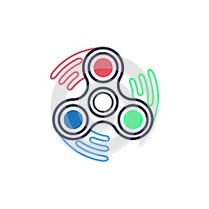 Spinner icon. Outline style