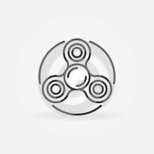 Spinner thin line icon