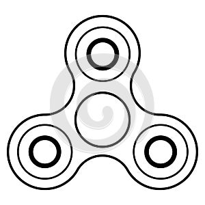 Spinner, toy for stress removal, flat design