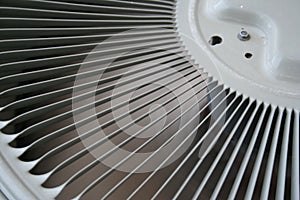 Spinning aircon fan