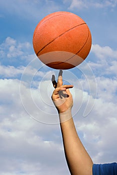 Spinning basketball