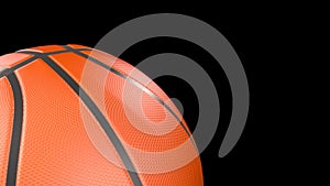 Spinning Basketball With Dynamic Speed Changes And Angles