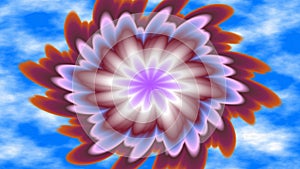 Spinning bloom, widescreen