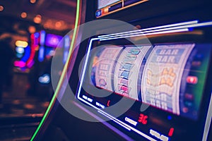 Spinning Slot Machine photo
