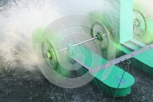 Spinning Paddle Wheel Aerators