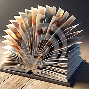 Spinning Pages A book with pages that can be spun or rotate photo