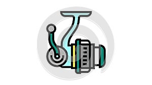 spinning reel color icon animation